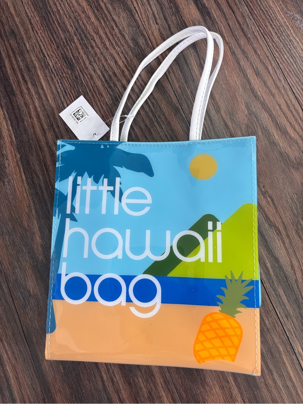 Bloomingdale's Sky Blue Vinyl Shopper Tote